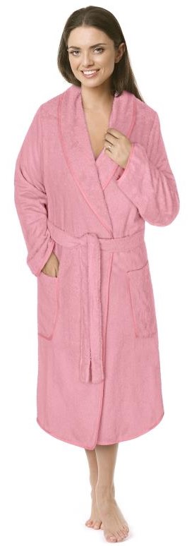 Veratex Froté župan dámský růžový XL ( 100% bavlna, 330 g/m2 ) XL