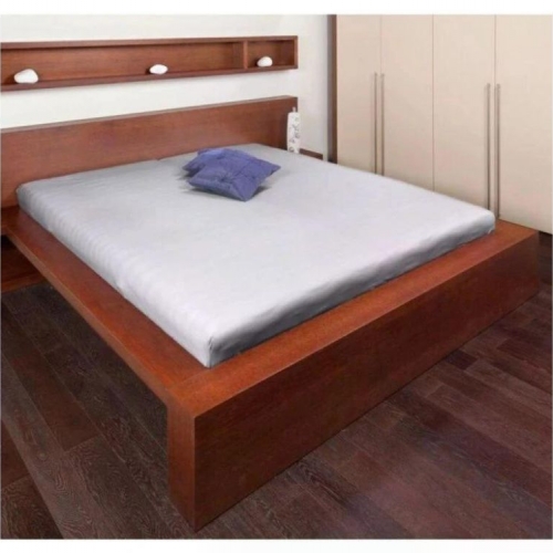 Jersey světle šedé prostěradlo 160 x 200 cm