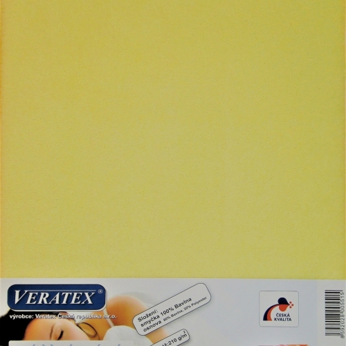 Froté prostěradlo 120x200/16 cm (č. 5-sv.žlutá)