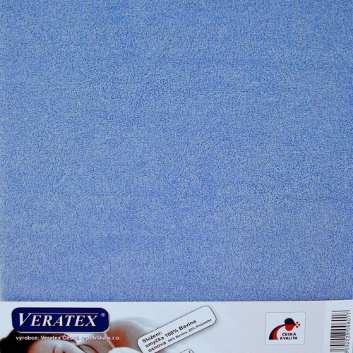 Froté prostěradlo jednolůžko 90x200/20cm (č.21-sv.modrá)
