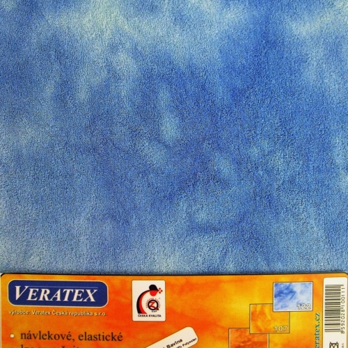 Froté prostěradlo batika 90x200/17cm modrá batika