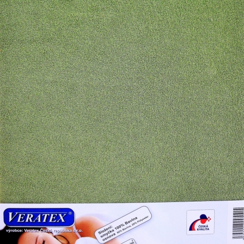 Froté prostěradlo na masážní lůžko 60x190 lehátko (č.12-stř.zelená)