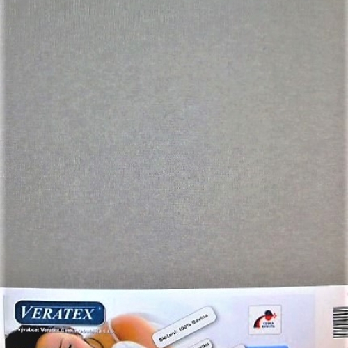 Jersey prostěradlo postýlka 60 x 120 cm (č. 4-šedá)