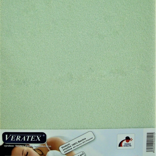 Froté prostěradlo postýlka 70x160/15 cm (č.15 sv.zelená)