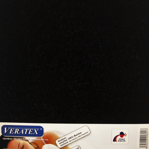 Froté prostěradlo  90x220cm (č.35-černá)