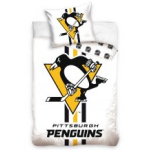 Bavlněné povlečení NHL Pittsburgh Penguins white
