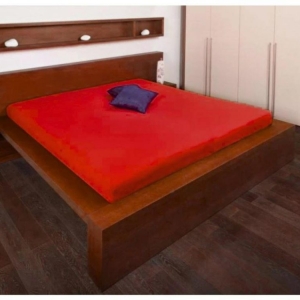 Jersey červené prostěradlo 160 x 200 cm