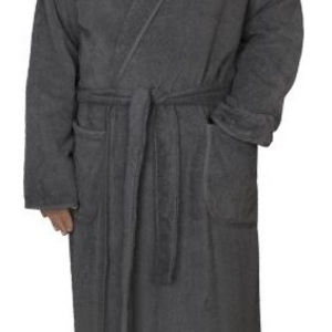 Froté župan pánský šedý XL ( 100% bavlna, 330 g/m2 )