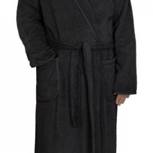 Froté župan pánský černý XL ( 100% bavlna, 330 g/m2 )