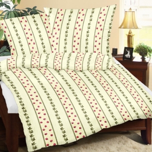Saténové povlečení prodloužené  70x90 + 140x220 cm R1165