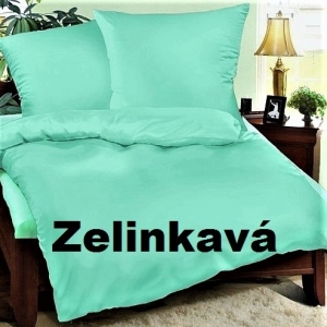 Krepové povlečení  70x90 - 140x200 cm (zelinkavé)